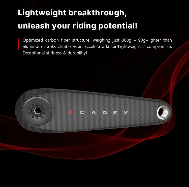 Xcadey Ventus Power Meter Carbon Crankset