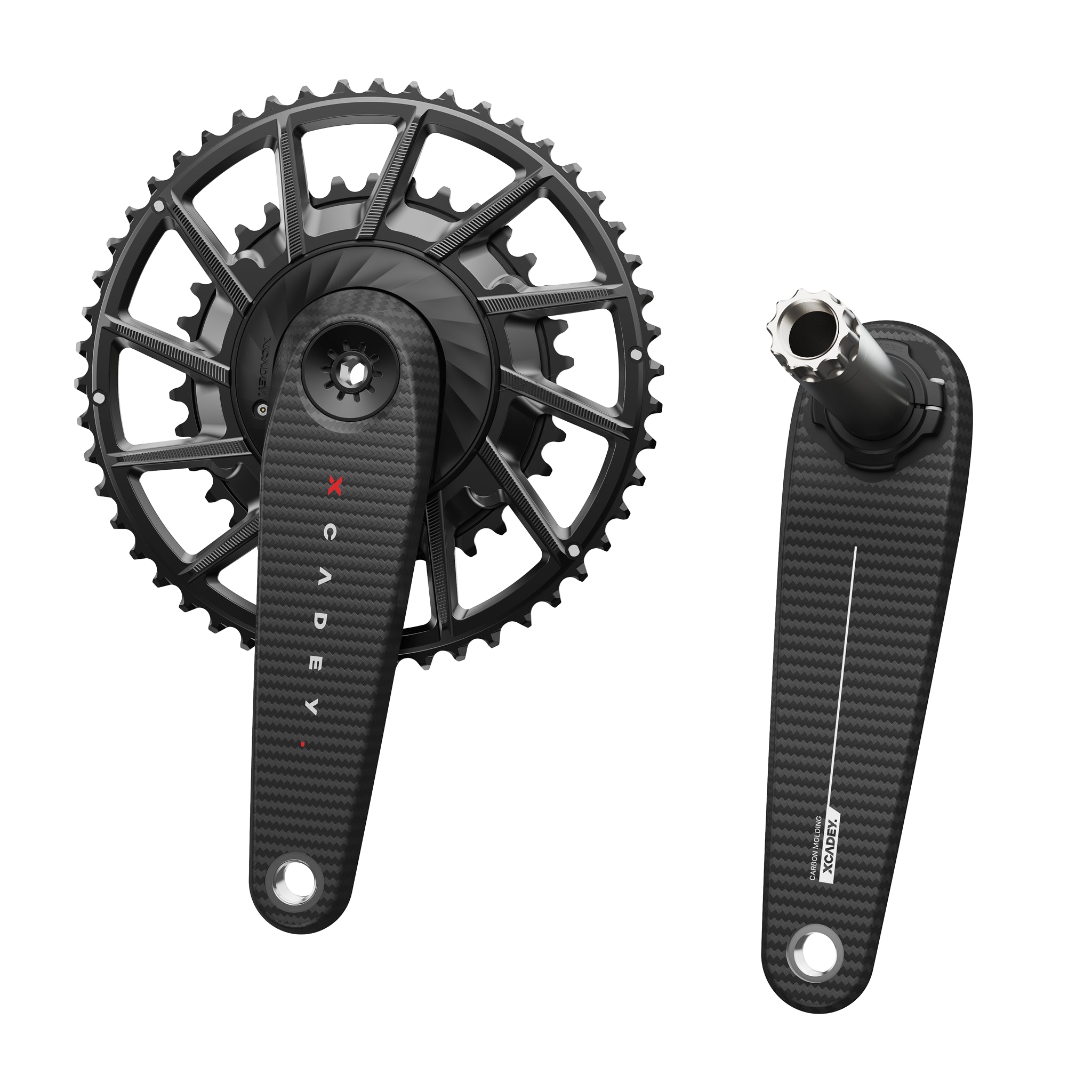 Xcadey Ventus Power Meter Carbon Crankset – XZX Components Xcadey Ventus Power Meter Carbon Crankset – XZX Components