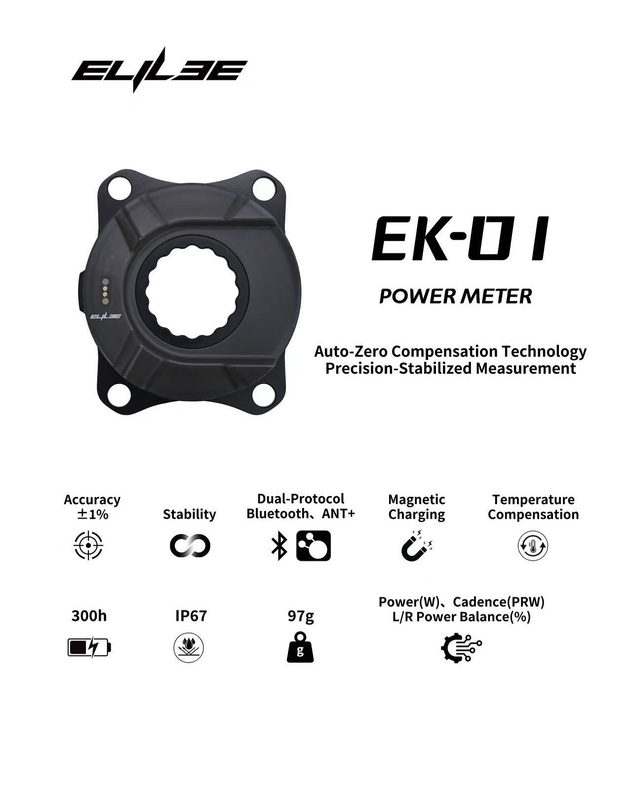 Elilee EK01 4-Bolt 110BCD Power Meter
