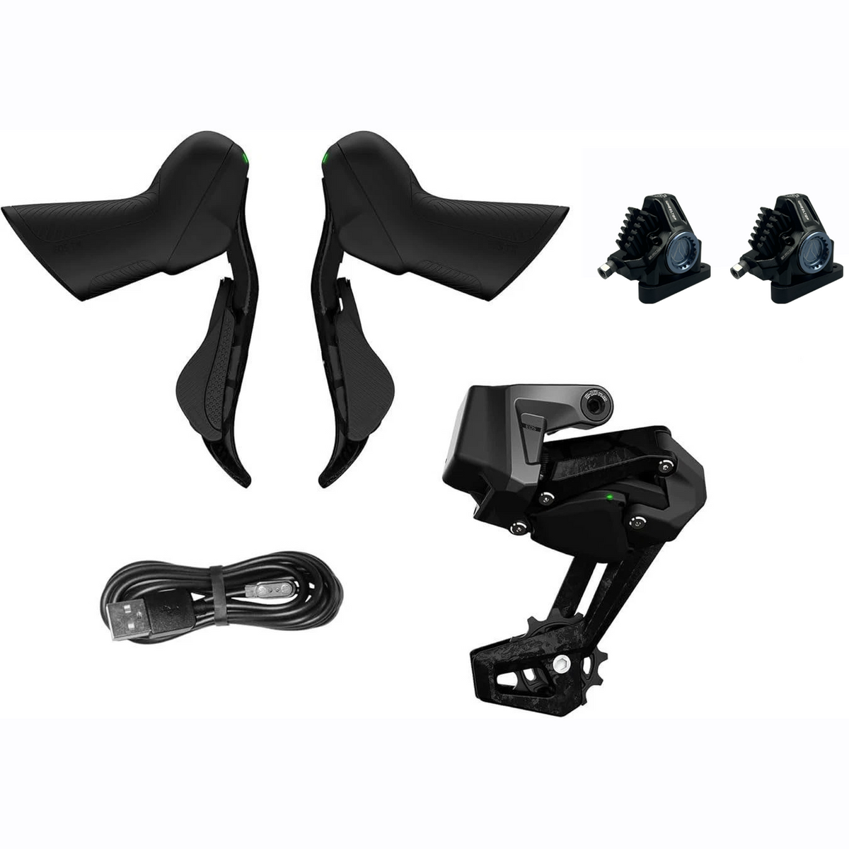 Wireless EDS TX RA7000 1x Carbon Fiber Disc Brake Groupset
